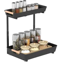 Homcom Küchenregal 96,5 x 38 x 165 cm Schwarz