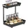 Homcom Küchenregal 96,5 x 38 x 165 cm Schwarz