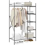 vidaXL Offener Kleiderschrank 104,5 x 172 x 45 cm Schwarz