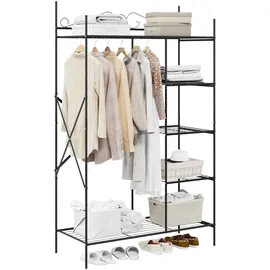 vidaXL Offener Kleiderschrank 104,5 x 172 x 45 cm Schwarz