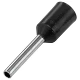 VOGT VERBINDUNGSTECHNIK 470408 Aderendhülse 1.5 mm2 Teilisoliert Schwarz 100 St.