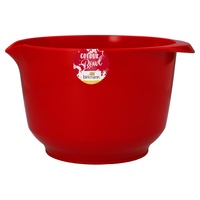 Birkmann Colour Bowls, Rühr- und Servierschüssel, 3,0 Liter, kratzfest, standfest, nachhaltig, rot