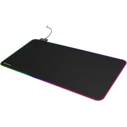 natec GENESIS Boron 500 XXL RGB, Schwarz, Einfarbig, Stoff, Gummi, USB, Mehrfarb