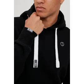 !Solid Hoodie Schwarz/Weiß S