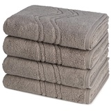 ROSS Cashmere feeling Handtuch-Set (4er-Set) Handtücher 4 ct Grau 