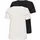 Only Kurzarmshirt "ONLKITA LIFE S/S TOP 2 PACK CS JRS", Damen, Gr. XS, schwarz (schwarz pack:cloud dancer, print gold glitter heart), Jersey, Obermaterial: 100% Baumwolle, bedruckt, regular fit normal, Rundhals, Shirts, Baumwolle, Glitzerdruck