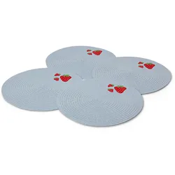 Tchibo - 4 Platzsets - hellblau