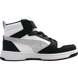 Puma Rebound V6 Mid Space Belle Black/Lilac Crush/White 32