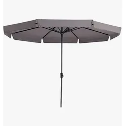 Madison SYROS Sonnenschirm Kurbelschirm Gartenschirm Ø350cm taupe