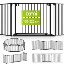 Bomi Kaminschutzgitter Milo 100-525 cm Schwarz