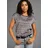 LAURA SCOTT Shirtbluse gemustert Schwarz/Rosa 48