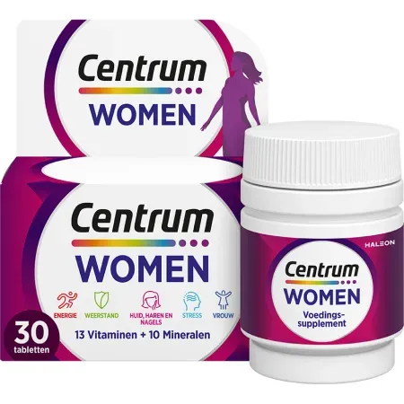 Centrum Women Multivitamin 13 Vitamine Und 10 Mineralien Energie-Immunität-Haut 30 Tabletten