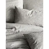 IRISETTE Mink 8872 Gestreift Silber 155 x 220 cm + 80 x 80 cm