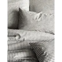 IRISETTE Mink 8872 Gestreift Silber 155 x 220 cm + 80 x 80 cm