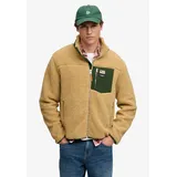 Superdry MOUNTAIN FULL ZIP FLEECE Sweatjacke Herren Beach Sand Marl/Mount View Grn M