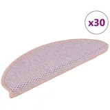 vidaXL Stufenmatten Selbstklebend Sisal-Optik 30Stk. 65x21x4cm Rosa