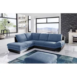 ed exciting design Ecksofa Mikrofaser 2-Sitzer Grau