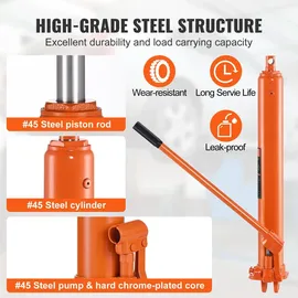 Vevor Wagenheber Stahl 3 t orange