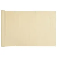 vidaXL Balkon-Sichtschutz Creme 600x90 cm PVC