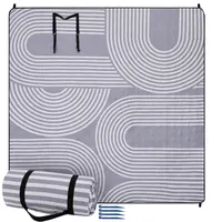 JEMIDI Picknickdecke 200x200 - Picknickdecke groß - Stranddecke XXL
