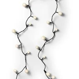 MARELIDA LED Lichterkette BERRY - 120 weiße Kugeln - 3 unterschiedliche Größen - L: 9m - ...