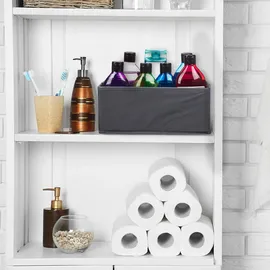 Relaxdays Aufbewahrungsbox Schubladen Organizer 6-tlg. grau