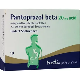 betapharm Pantoprazol beta 20mg acid 10 St.