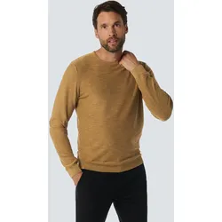 Rundhalspullover NO EXCESS "No Excess", Herren, Gr. XL, grün (khaki), 100% Baumwolle, Pullover