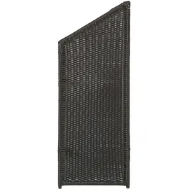 Plus Sichtschutzelement 55 x 140 cm Schwarz Polyrattan