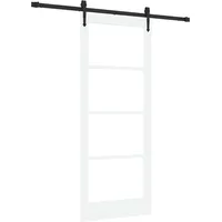 Maison Exclusive - Schiebetür Weiß 83 X 202 Cm Massivholz Kiefer