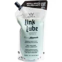 Recharge lubrifiant conditions sec poche de recharge Peaty's Link Lube WEISS|SCHWARZ 360ML