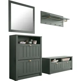Home Affaire ASCOT Garderobenschrank 109x20x40 grün