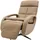 Mendler HWC-L11, Design Fernsehsessel TV-Sessel Liegesessel, Liegefunktion drehbar, Voll-Leder - taupe