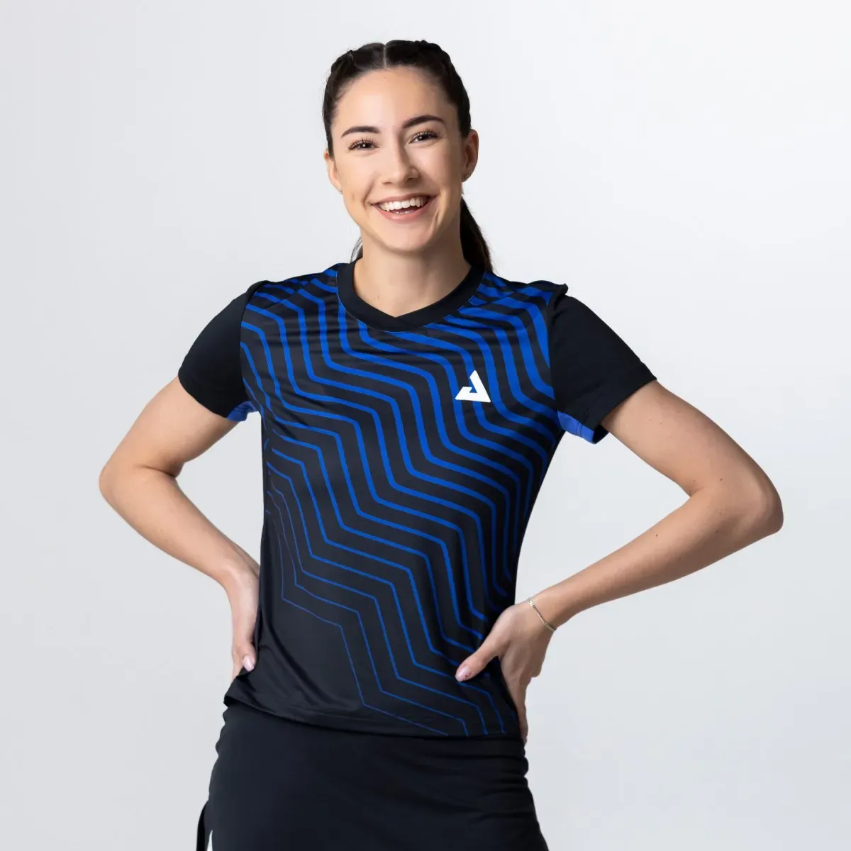 Joola Shirt Lady Waves Team 25 schwarz/blau 44 XL - 44/XL
