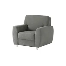 Smart Relaxsessel Valencia Mikrofaser 116 x 90 x 93 cm Grau