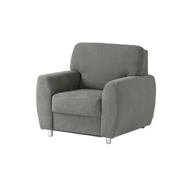 Smart Relaxsessel Valencia Mikrofaser 116 x 90 x 93 cm Grau