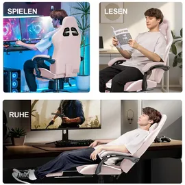 GTPLAYER Ergonomisch Stoff Rosa