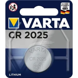 VARTA Knopfzelle Lithium CR2025, 1er Blister