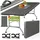 tillvex Campingtisch Klappbar Anthrazit 180x75cm