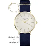 Rosefield WBUG-W70 West Village - Set m. Armband Damen 33mm 3ATM