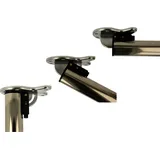 MS Beschläge Ms Beschläge® abklappbares Tischbein 710mm Edelstahl Finish)