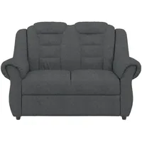 Livetastic 2-Sitzer-Sofa, Dunkelgrau, Kunststoff, 145x102x101 cm, Made in EU, Hocker erhältlich, Rücken echt, Armteil links, rechts, Wohnzimmer, Sofas & Couches, Sofas, 2-Sitzer Sofas