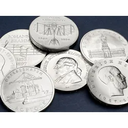 Die komplette Sammlung der 5-Mark-Gedenkmünzen der DDR (1968-1990)