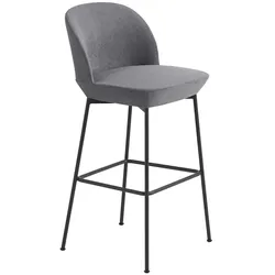 Muuto Oslo Barhocker, höhe 75 cm, still 161 / schwarz