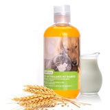 Nobleza Hundeshampoo gegen Juckreiz Milben Pilz, Sensitive-Shampoo Katze, Anti-Bakteriell, Lindert Hautreizungen, auch für Welpen und Kätzchen, flüssig, Zitronengras 250ml