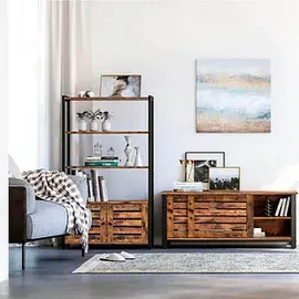 VASAGLE Sideboard, LSC75BXV1 braun 70,0 x 30,0 x 121,5 cm