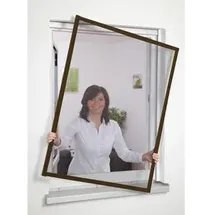 culex Fliegenschutzgitter mit Aluminiumrahmen 80 x 100 cm Braun
