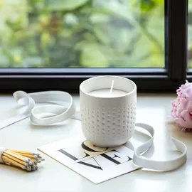 Villeroy & Boch Manufacture Collier blanc Duftkerze 8,5 x 9 cm weiß