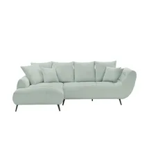 bobb Eckcouch Flachgewebe 3-Sitzer Beige