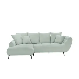 bobb Eckcouch Flachgewebe 3-Sitzer Beige